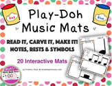 Play-Doh Music Mats: Notes, Rests, and Symbols PDF